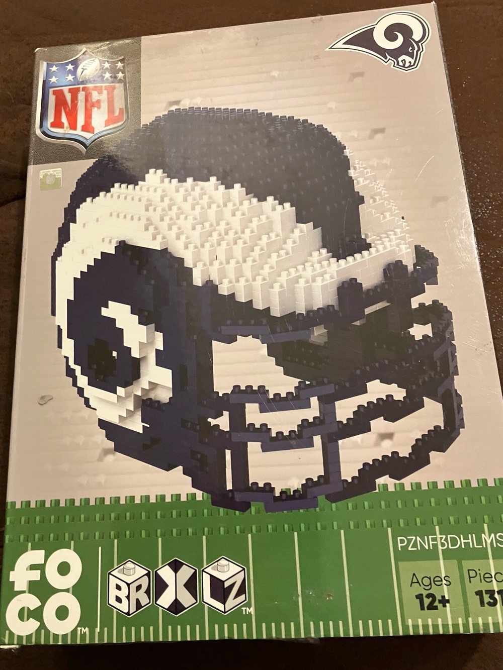 NFL Los Angeles Rams Helmet Brick Set by FOCO
